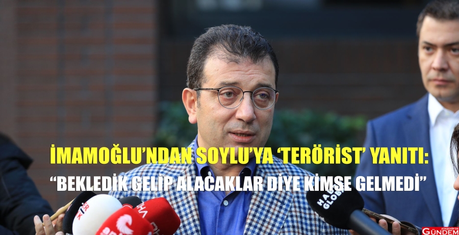 İMAMOĞLU'NDAN  SOYLU'YA YANIT GECİKMEDİ EKREM İMAMOĞLU SÜLEYMAN SOYLU ATAŞEHİRDE GÜNDEM